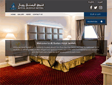 Tablet Screenshot of albustan-hotel.com